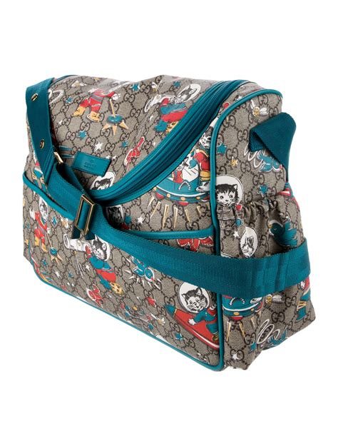 Gucci GG Supreme Space Cats Diaper Bag 